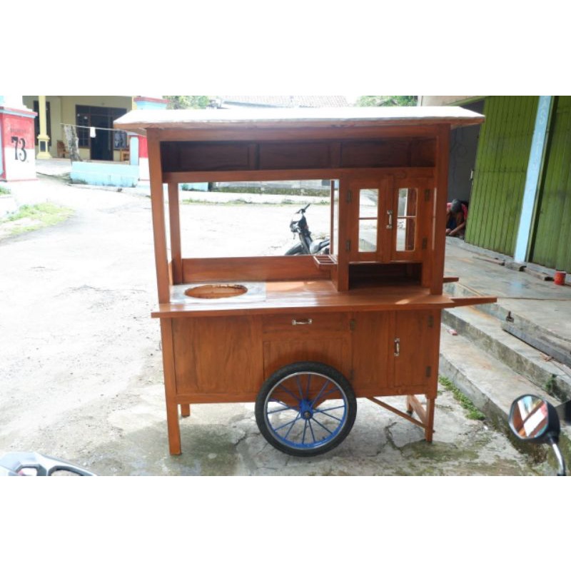 Gerobak bakso./Rombong bakso