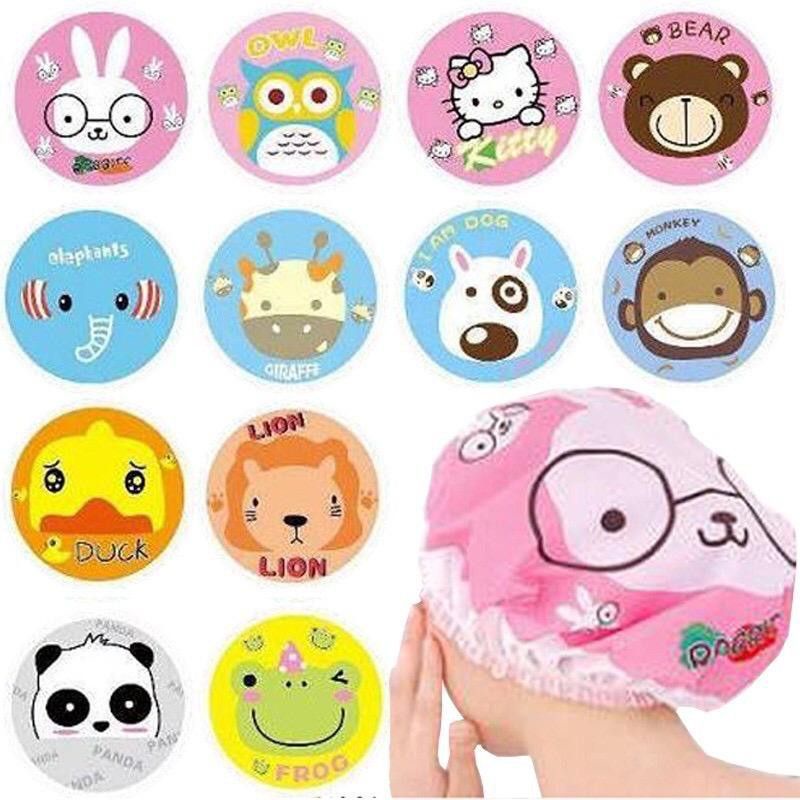 Shower Cap Karakter Kartun /Penutup Kepala Anti Air/ Topi Mandi Lucu Waterproof Pelindung Rambut Anti Basah Shower Cap