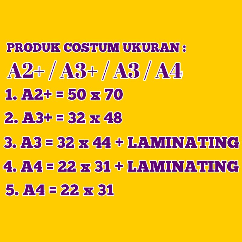 Poster Photo Foto Produk Costum Bebas | Free Design | # Laminating