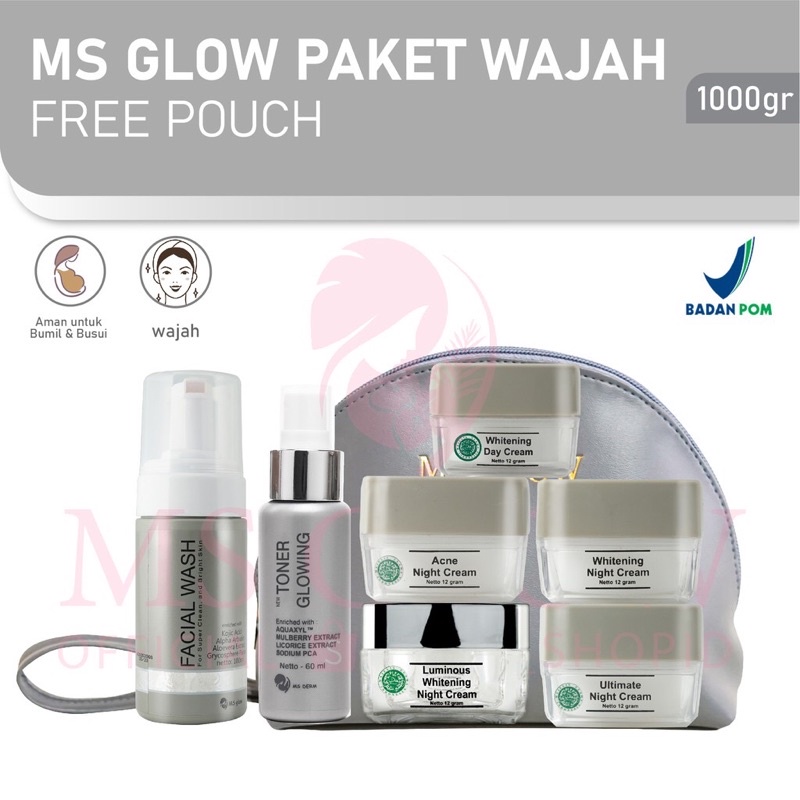 ( COD MAKASSAR ) PAKET MS GLOW ORIGINAL PAKET ACNE LUMINOUS PAKET ULTIMATE PAKET WHITENING
