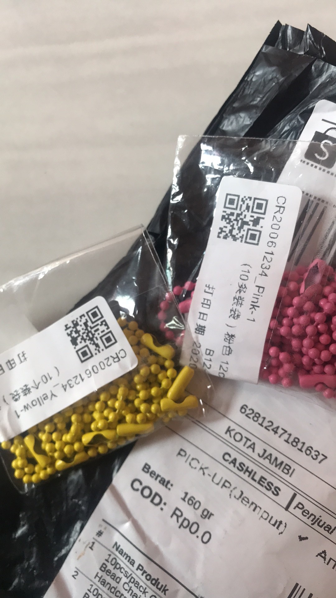 10pcs/pack Candy Color Metal Round Bead Chain For Clothes Accessories Handcraft Diy Accessories