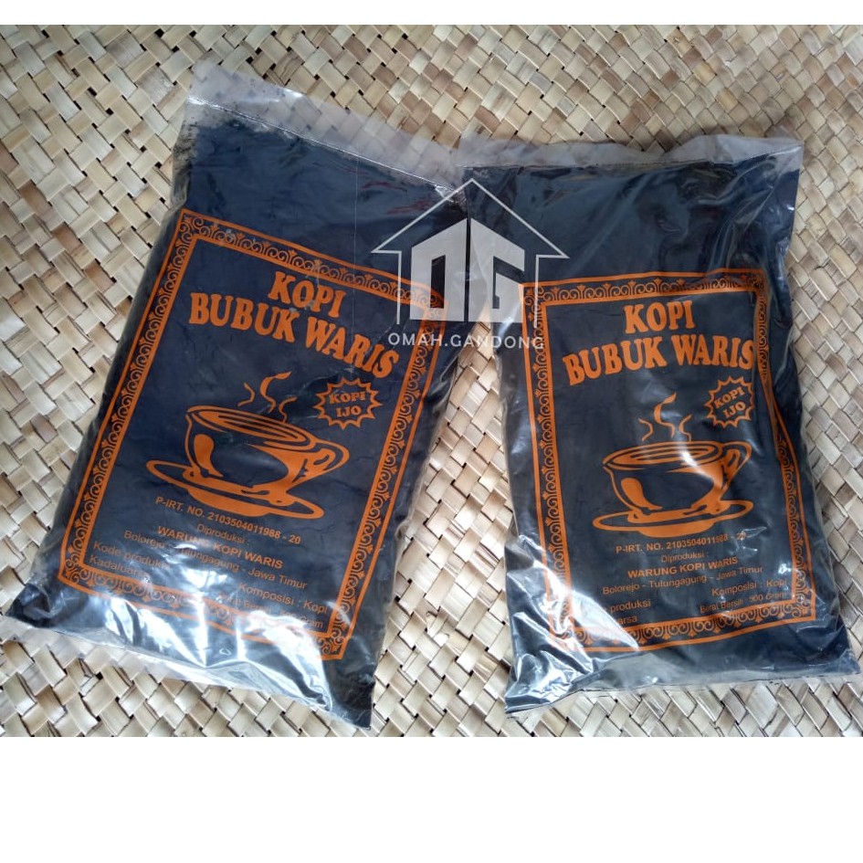 

Kopi Bubuk Ijo Waris Tulungagung 500 gram