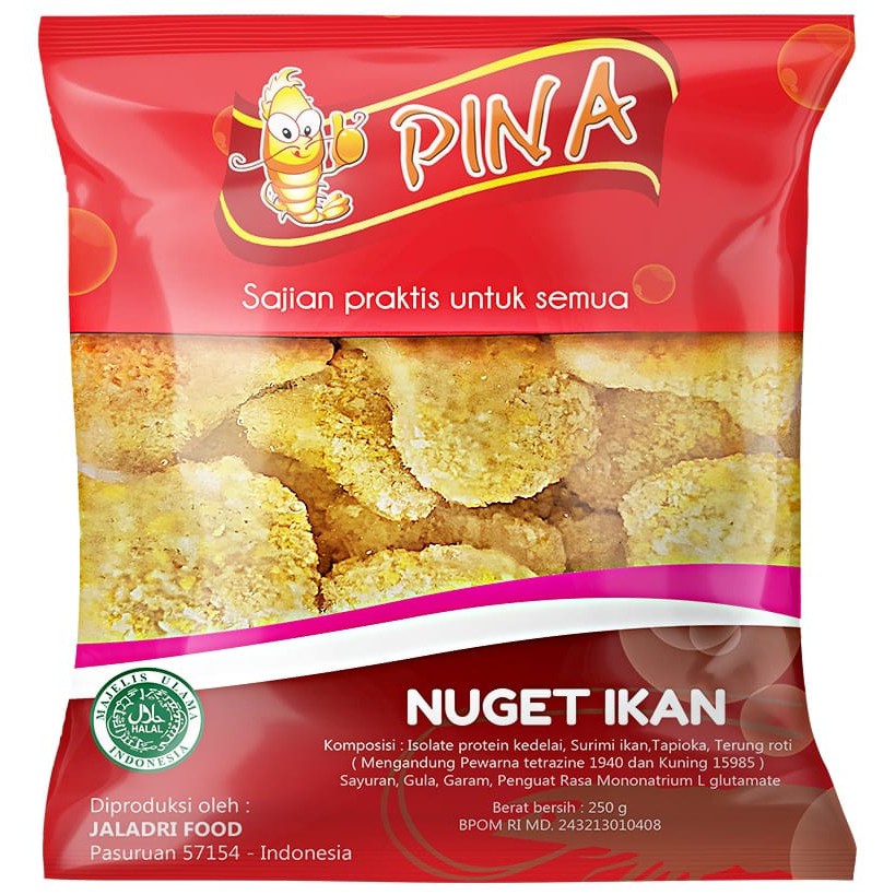 

Frozen food Nugget Ikan Pina 250 gr