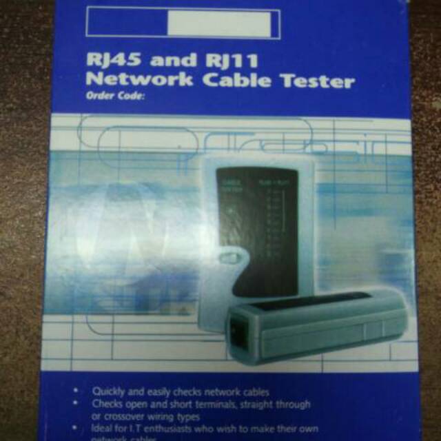 Lan Tester RJ45 and RJ11 Biasa