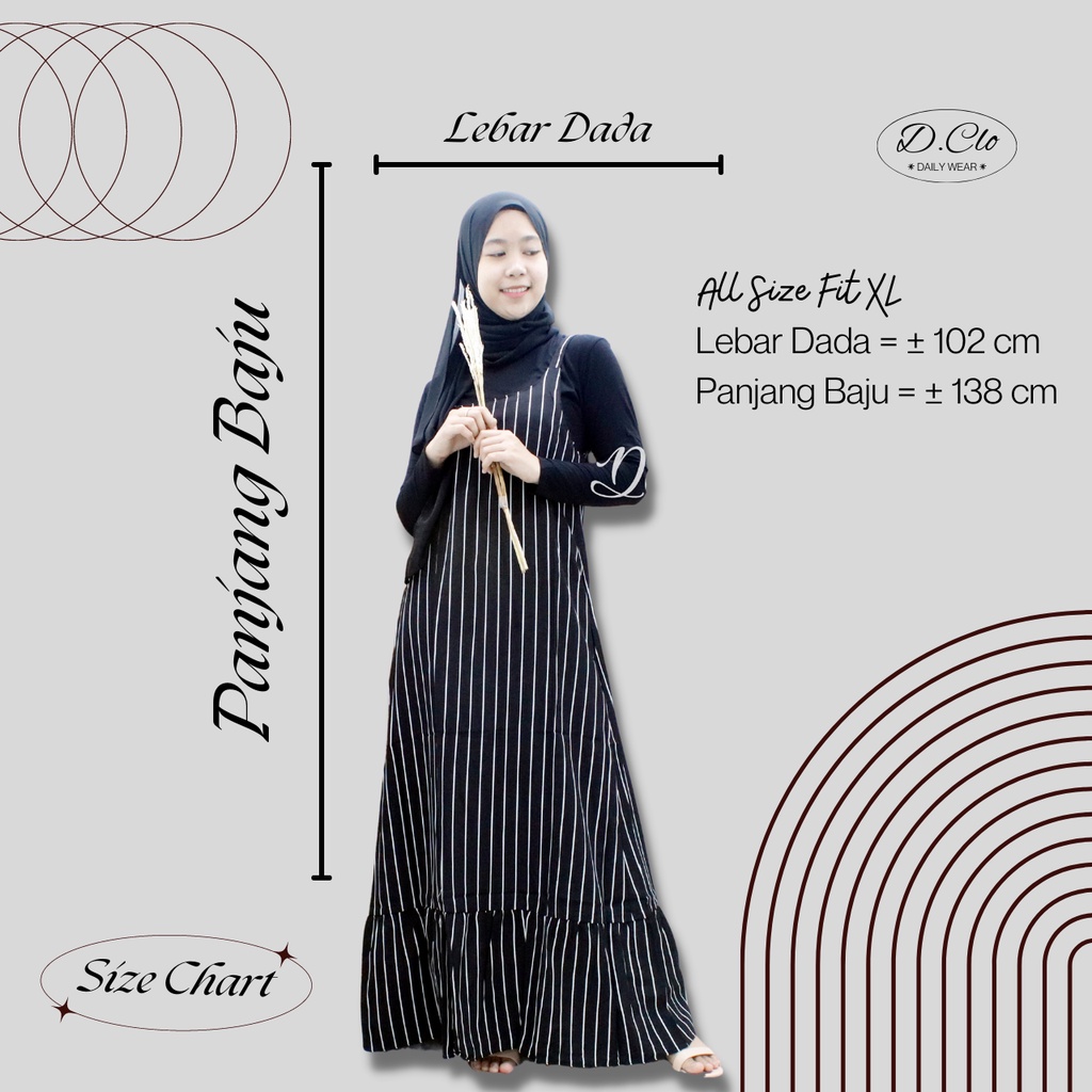 MODI Overall FREE BELT terbaru kekinian viral simpel elegan Gamis Dress wanita Remaja  Muslim Terbaru Motif Salur Bergaris Murah warna mocca, hitam, marun dan navy ( + inner maupun tidak )