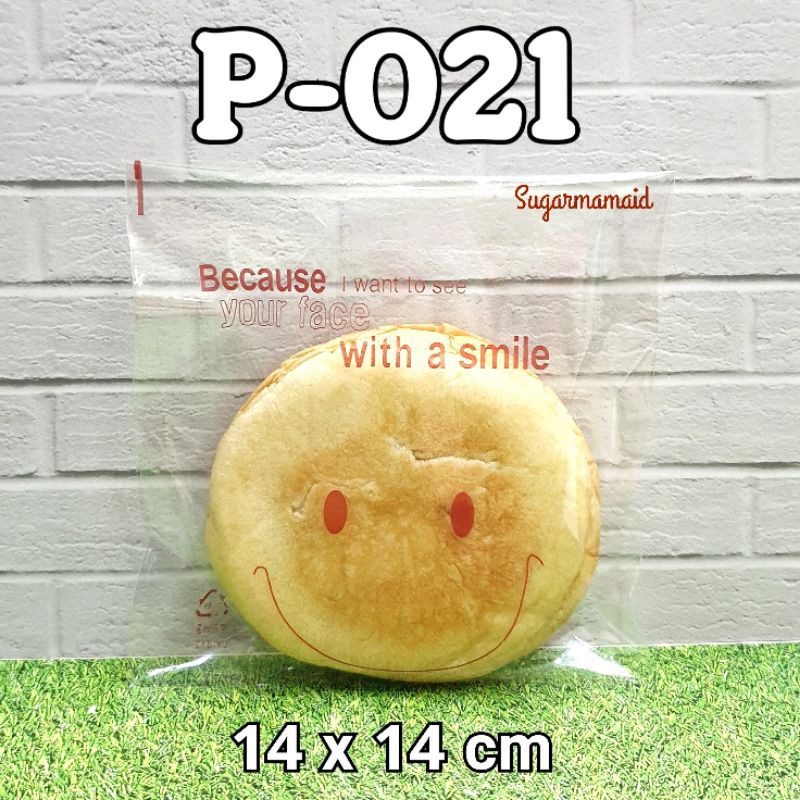 Plastik Kemasan Opp Cookies Roti Donut Packaging Kode P 021 Uk 14x14 Cm Isi 100pcs