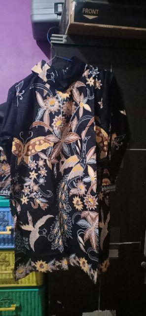 Tunik Batik Gempi Melati Motiv Kupu Bahan Katun Primisima Unggul Jaya Ukuran All Size Ld 105 Cm