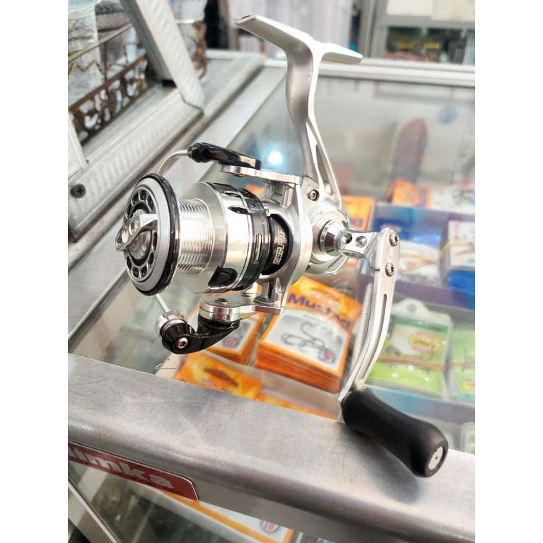Reel Tridentech Silver Rays Light 2000 Alumunium Body & Rotor Power Handle