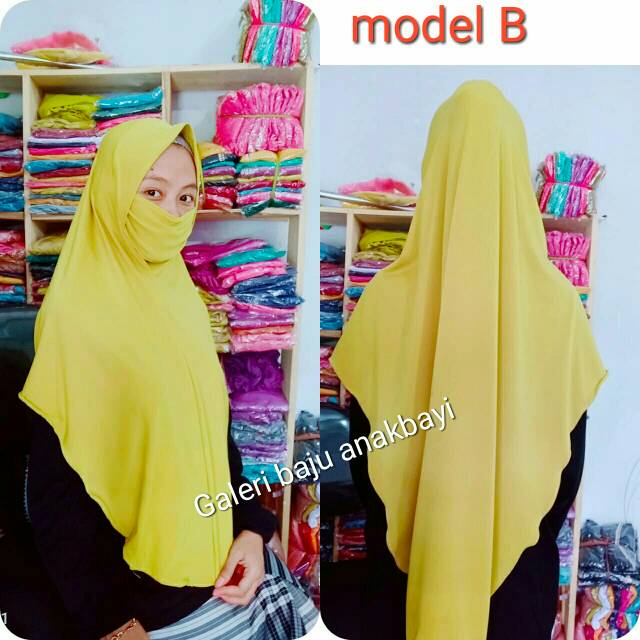 Hijab instan masker anti corona /Jilbab instan masker/jilbabJerseycadar/Kerudung masker instan