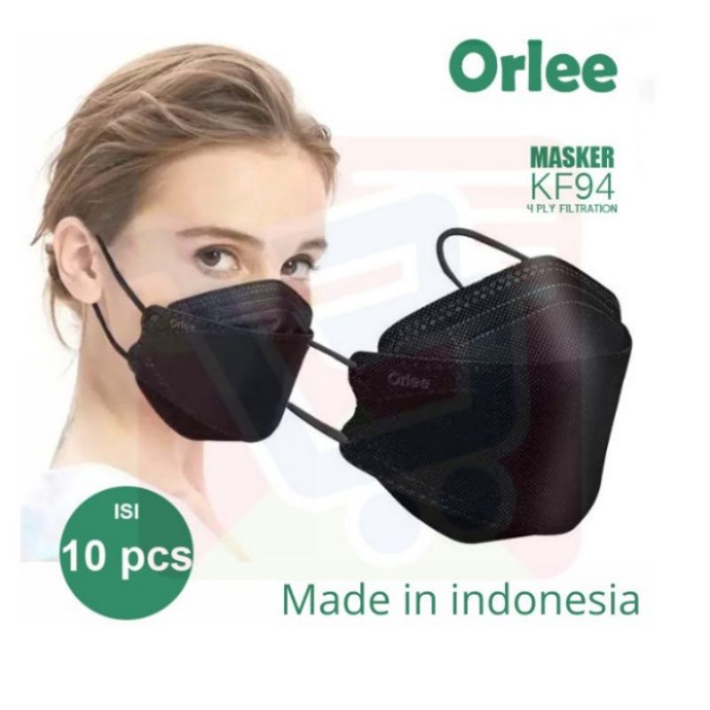 Masker Kf94 KF 94 4Ply 4 ply Emboss Orlee evo 3D Kemenkes isi 10 pcs