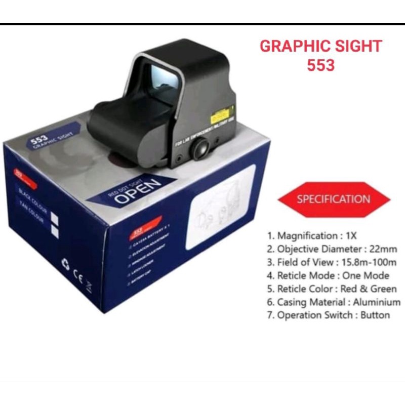 Eotech Holograph Sight Open Graphic sight 553