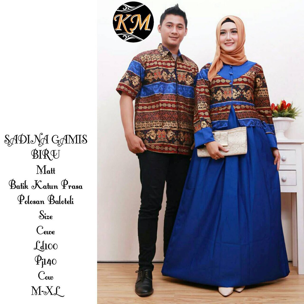 SARIMBIT BATIK GAMIS,BATIK COUPLE MUSLIM,COUPLE GAMIS TERBARU