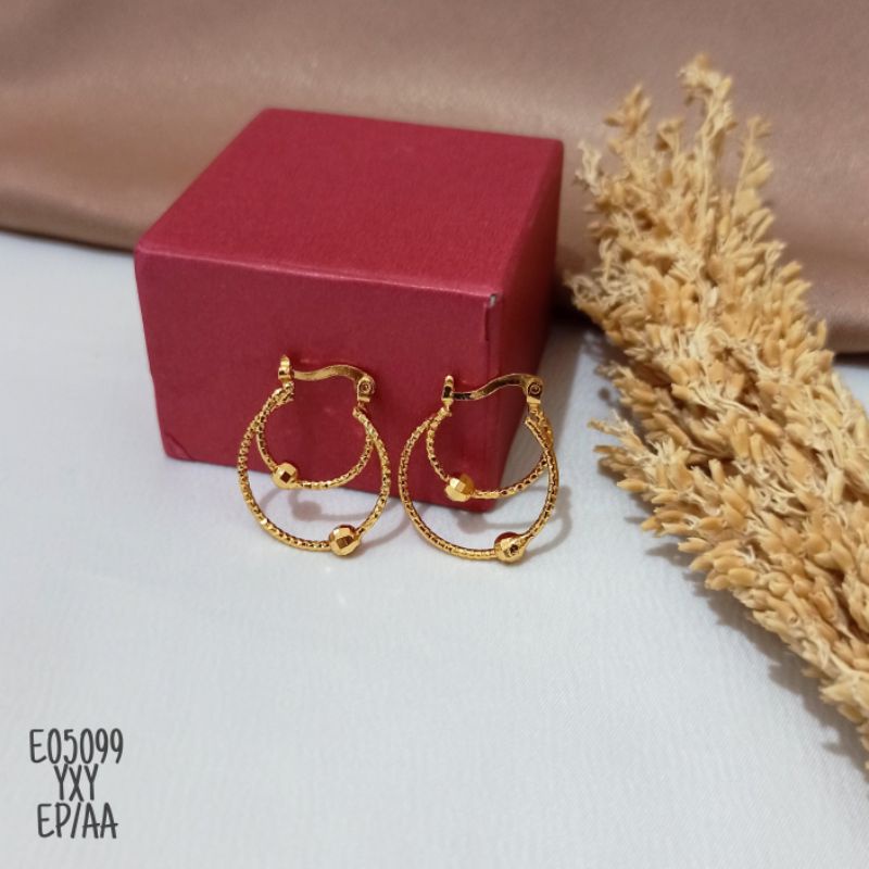 Anting Gipsy Yaxiya bola Gold E05099