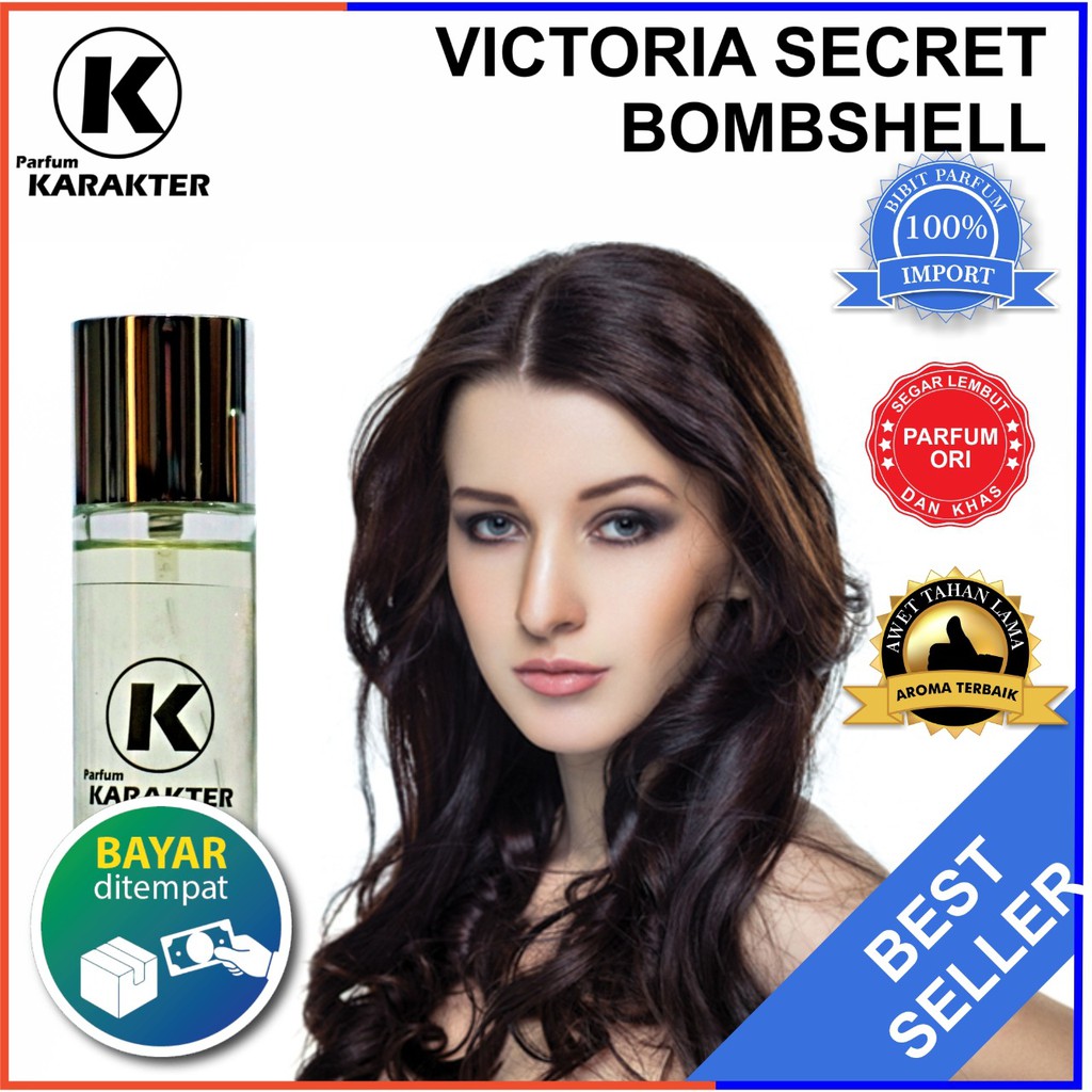 Parfum Cewek Aroma Victoria's S Bomshell  Bibit Import Wangi &amp; Tahan Lama Kemasan  30ml | Bisa Cod | Terlaris