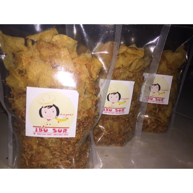 

Keripik kentang ebi homemade