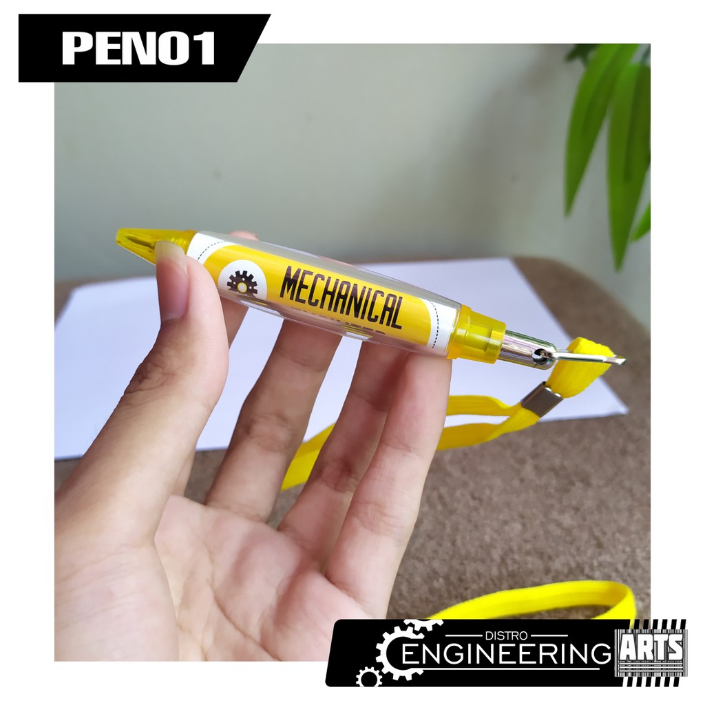 

Souvernir Pulpen Kalung Kuning sticker Mechanical engineer / PEN01