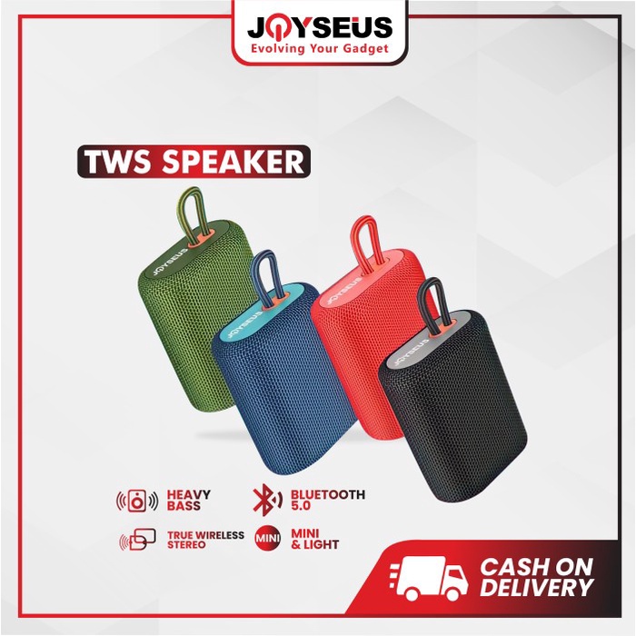 Speaker Bluetooth Joyseus Js05 Tws Wireless Super Bass Mini Stereo