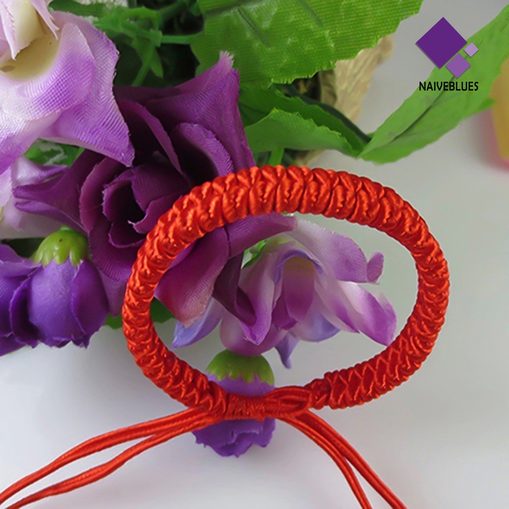 Gelang Tali Merah Handmade Adjustable Gaya China Untuk Unisex