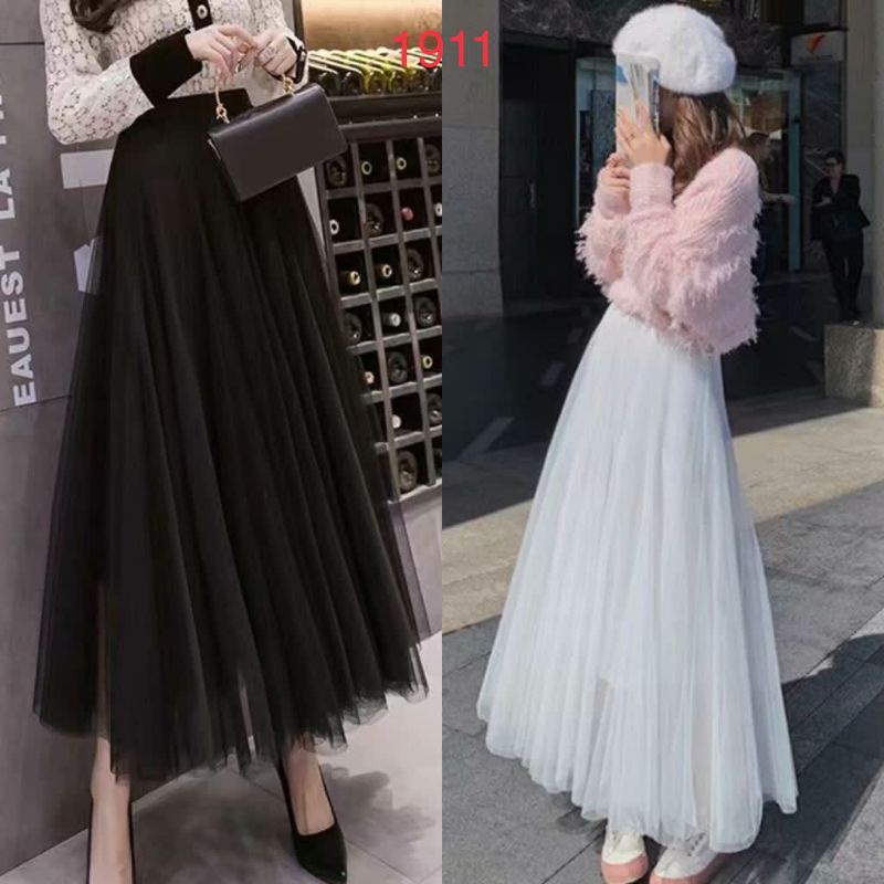 rok tutu import bahan tile