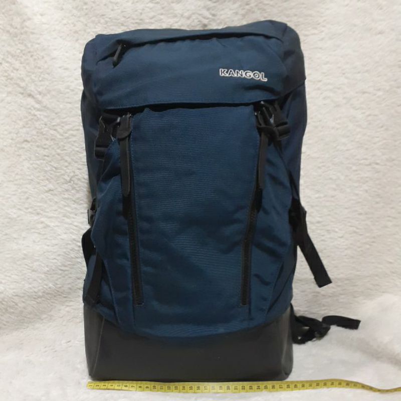 Tas Ransel Second / Preloved / KANGOL Backpack Biru / Bekas.