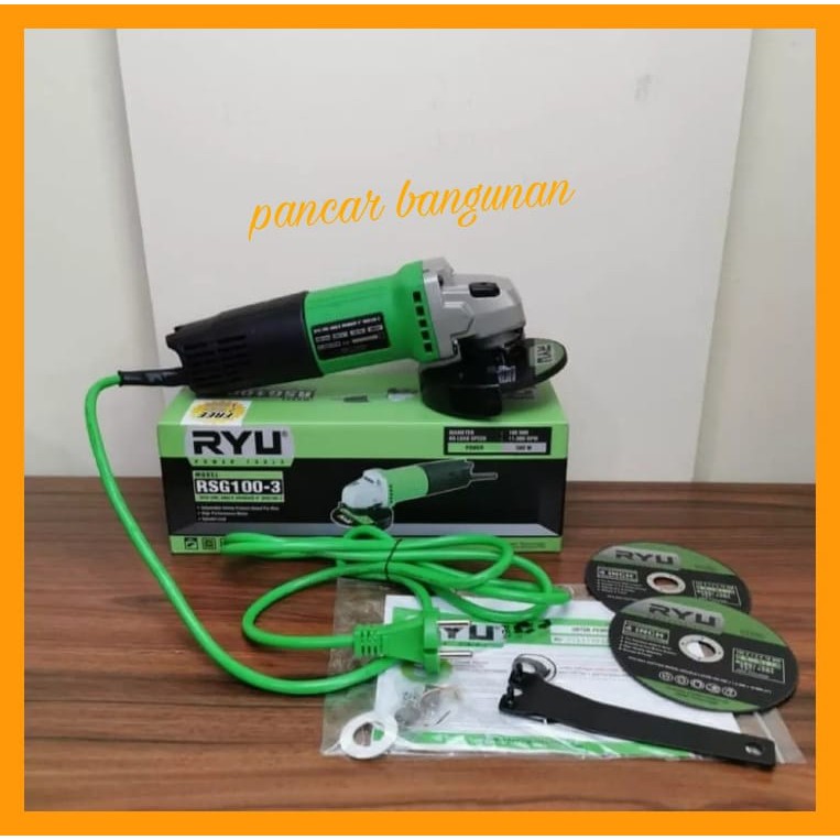 MESIN GERINDA RYU RSG100-3 - MESIN GERINDA TANGAN RYU RSG100-3 - MESIN GURINDA RYU RSG100-3 - MESIN