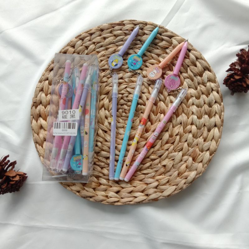 

Pulpen Gel Karakter / Bolpen Gantungan Pen / Pulpen Lucu Bts
