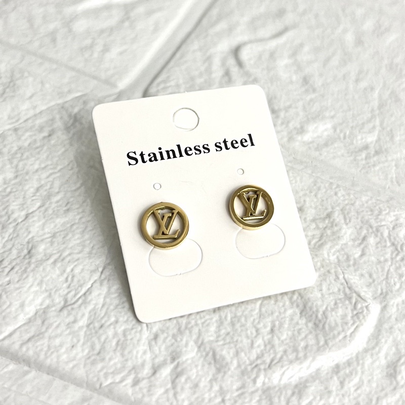 Anting titanium anti karat korea fashion - ercassia