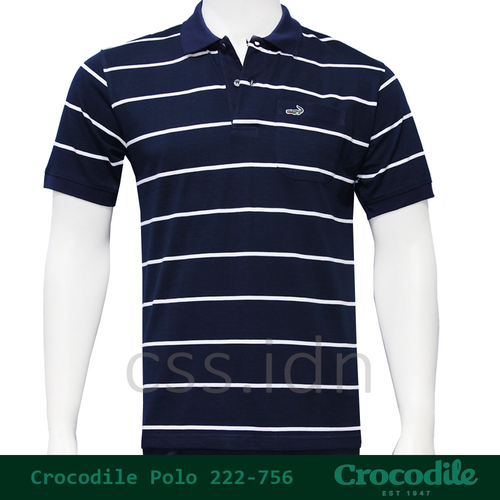 Kaos Kerah Polo Slim Fit Pria Crocodile 222-756