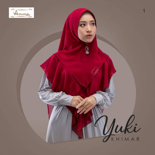 Khimar Branded Yuki by Amma Hijab