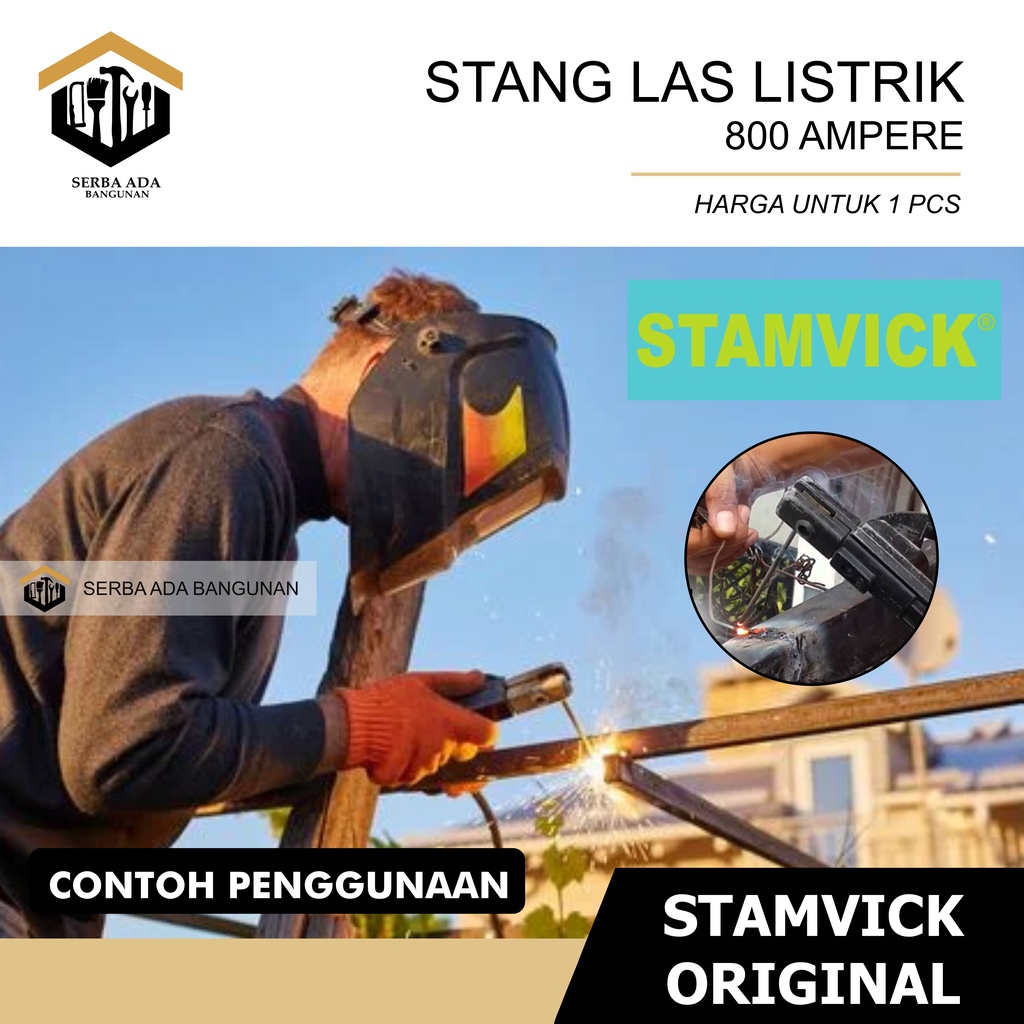 TANG LAS STAMVICK 800A PEGANGAN LAS 800 AMPERE GAGANG STANG LAS 800 AMP UNTUK TRAVO LAS SEGALA MERK