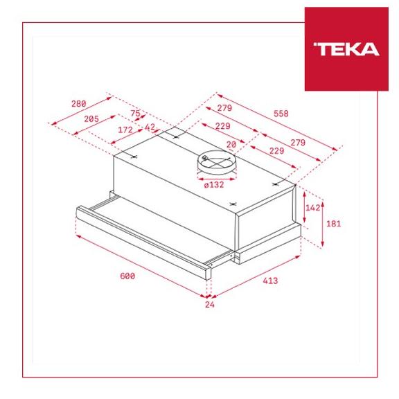 Teka Cooker Hood Built In Telescopic - Tl 6310