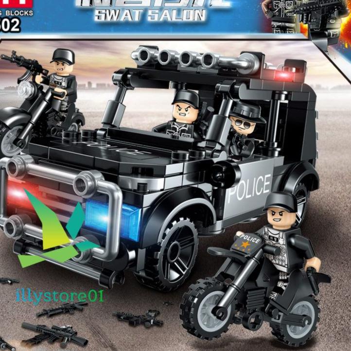 Promo Hari Ini/STAR/〖Bisa COD〗/【Promo Hari Ini】/〖[COD]〗 Mainan Balok Block Brick Minifigure SWAT Cit