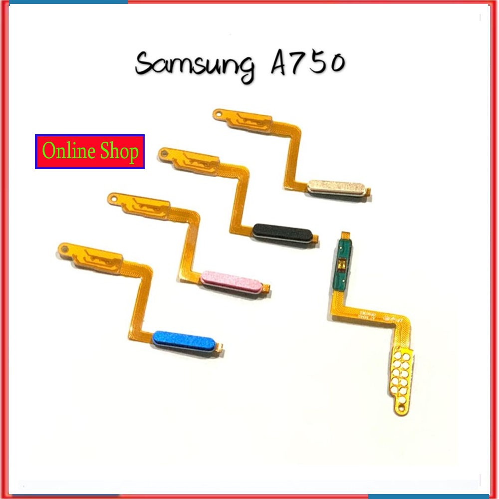 FLEXIBEL FLEXIBLE ON OFF SAMSUNG A7 2018 - A750 SENSOR FINGERPRINT SIDIK JARI