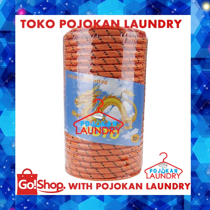 Selang Setrika Uap Boiler Merek Nagamoto / Selang Uap Nagamoto / Selang Orange Nagamoto (meteran/enc