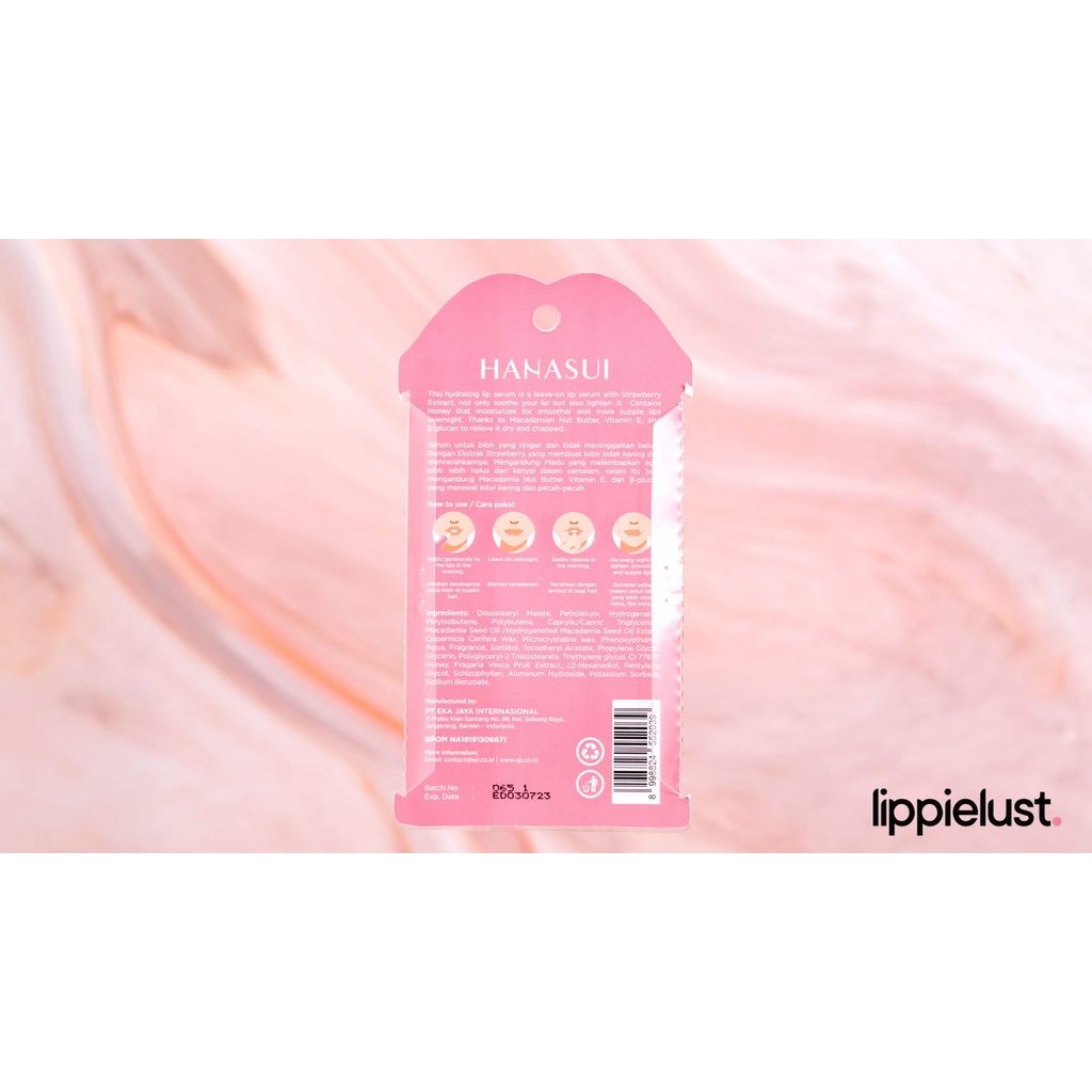 HANASUI Lip Sleeping Serum | Mask Bibir Strawberry /LIP SERUM