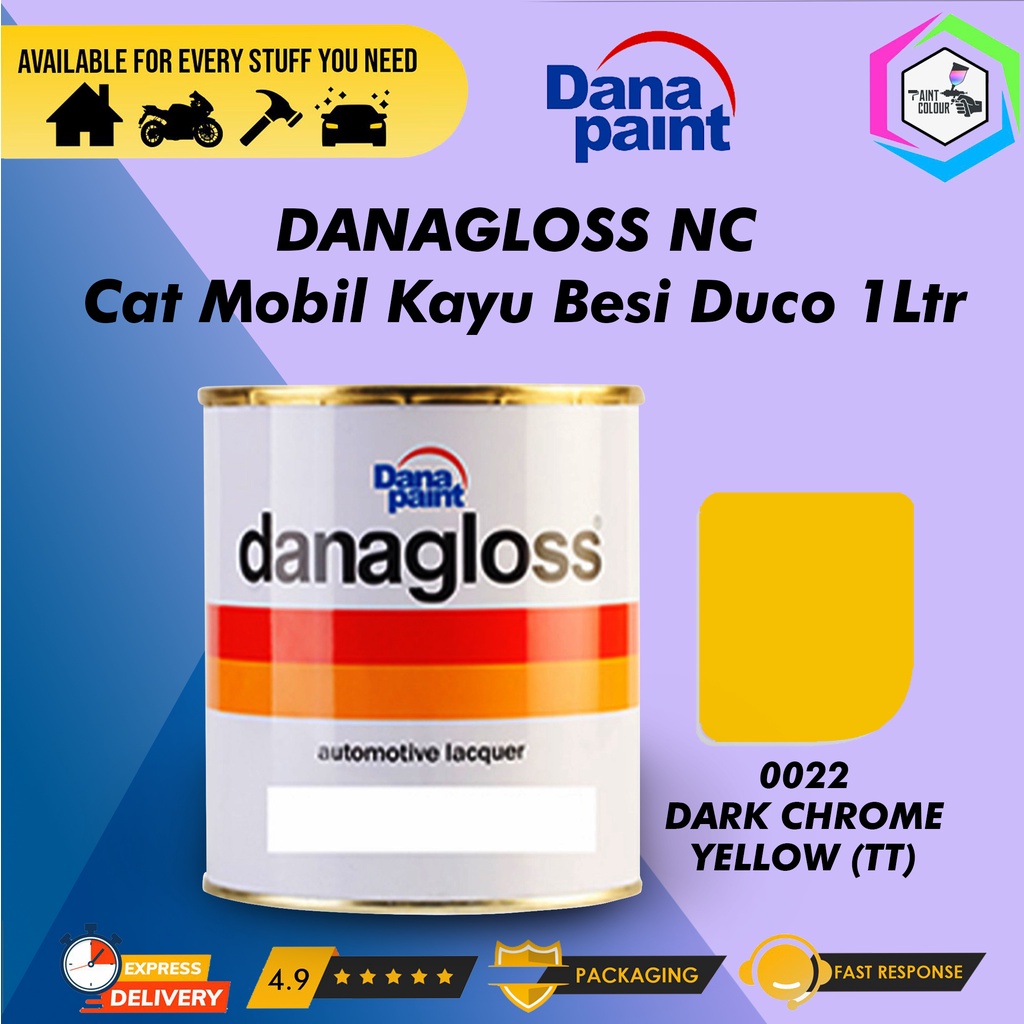 DANAGLOSS 0022 Dark Chrome Yellow (Tt) - Cat Mobil Kayu Besi Duco