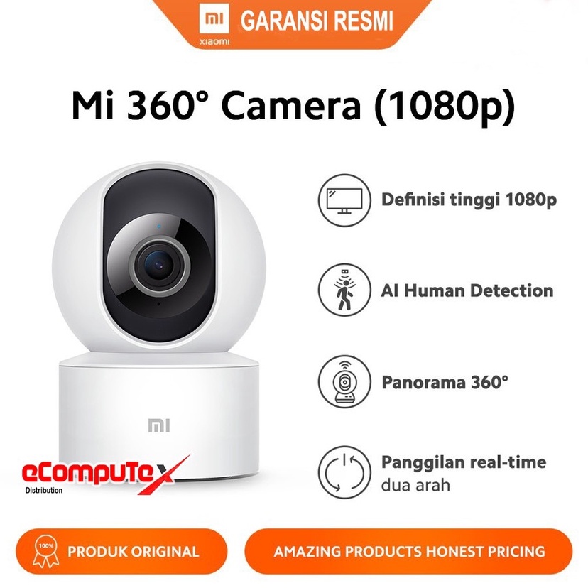 XIAOMI MI HOME SMART SECURITY CAMERA 360 1080P KAMERA CCTV GARANSI RESMI