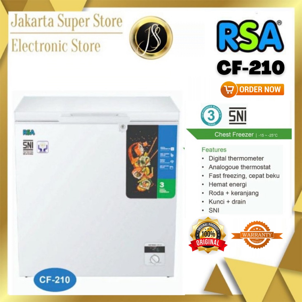 RSA CHEST FREEZER 200 LITER RSA CF-210