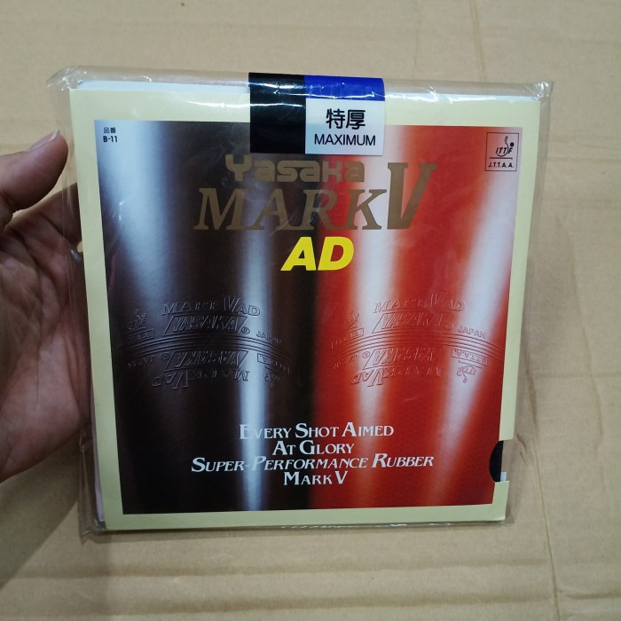 Karet Ping Pong Yasaka Mark V AD Original - Hitam