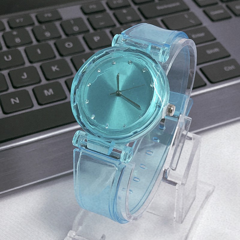 ✅[COD] Jam Tangan Jelly Angka Rubber Transparant Transparan bening Karet jam tangan murah  912