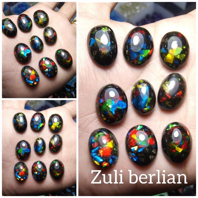 Batu black opal kalimaya jarong full