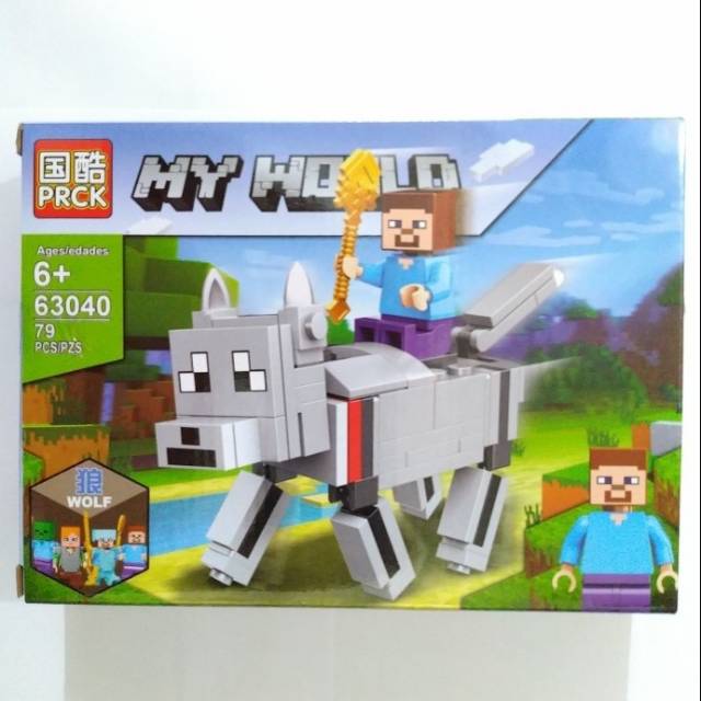 Lego Minecraft Wolf Cattle My World 79 pcs