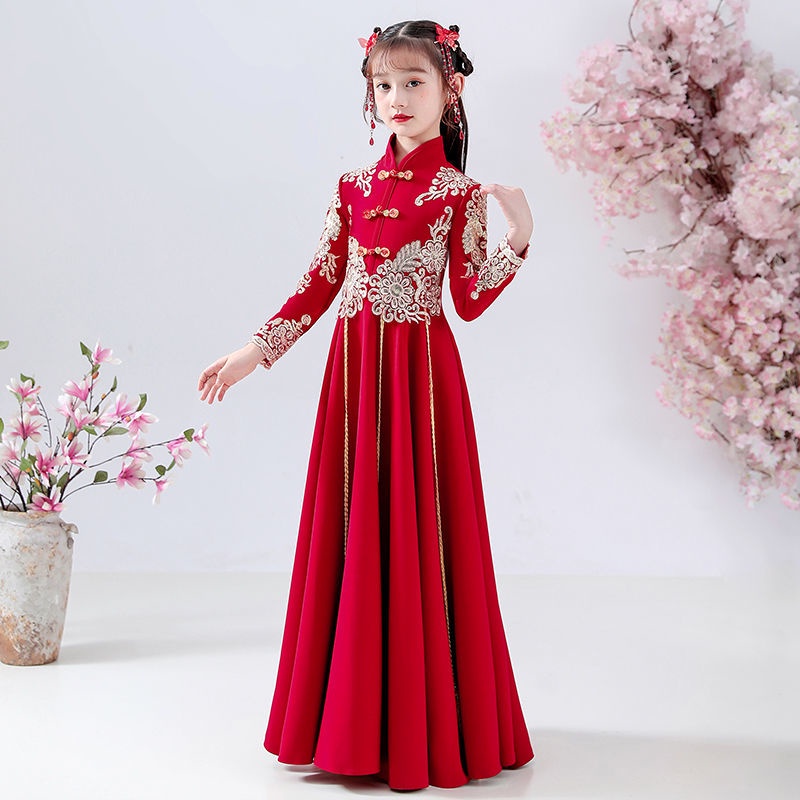 Hanfu girl's children's ancient costume long sleeve super Chinese style fairy Tang suit little girl'