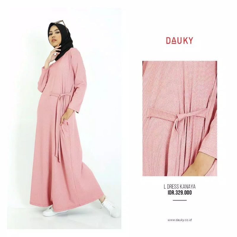 DAUKY GAMIS TERBARU GAMIS JUMBO DRESS KANAYA HANYA UKURAN XXL
