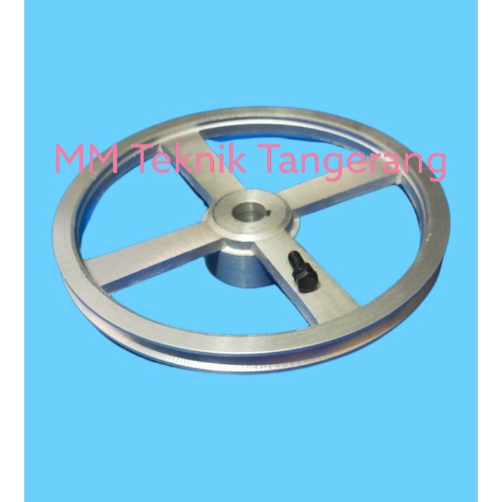 Pully A1 x 10 inch AS 0, 10, 12, 14, 15, 16, 17, 18, 19, 20, 22, 24, 25, 1&quot;, 28, 30, 32 mm Alluminium pulli pulley puli a1 10&quot; - A1x10&quot; A1x10 A1 x 10&quot; A 1x10&quot; 1x10 AS Buntu lobang Lubang alumunium ini