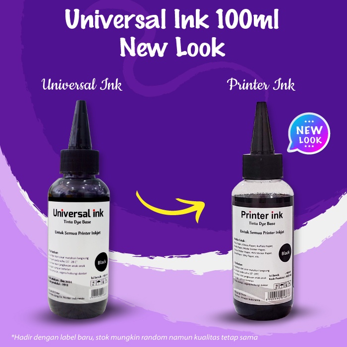 Tinta Universal For Printer Refill isi Ulang Print cartridge 680 682 678 803 802 803 60 703 704 PG810 CL811 PG745 CL746 Pg740 Cl741 PG88 CL98 003 664 bt5000 bt6000 003 664 Original ASLI Printer INK