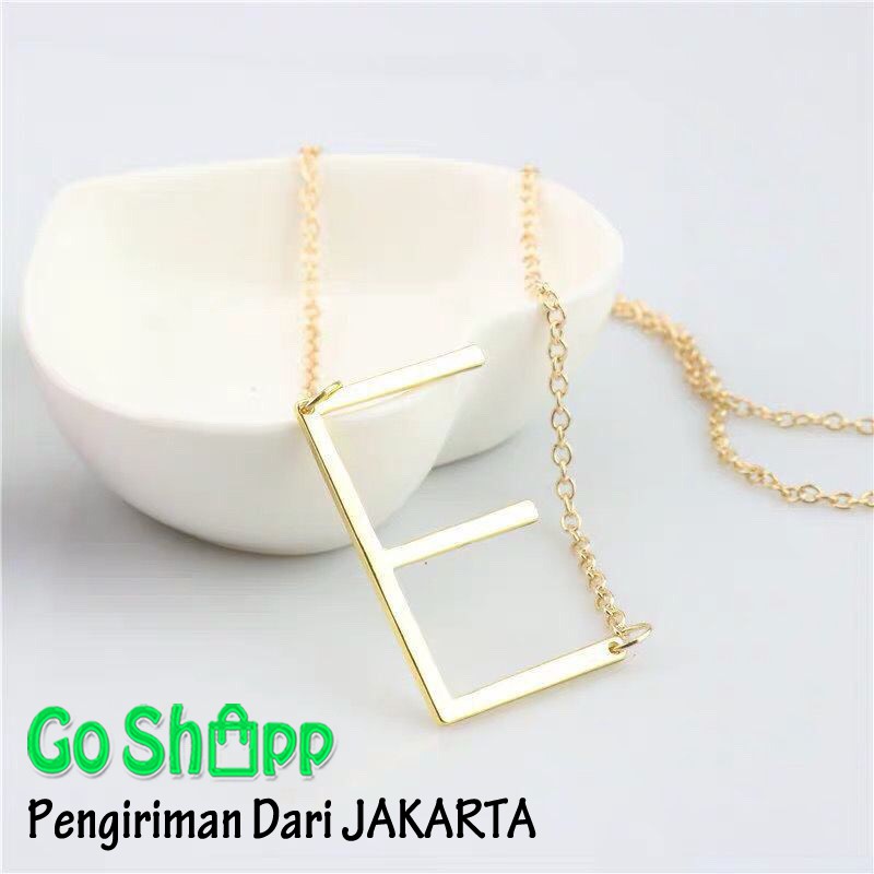 Kalung Alphabet V dan Z Titanium Anti Karat - Kalung Gold Alphabet - Kalung Fashion Import [K02]