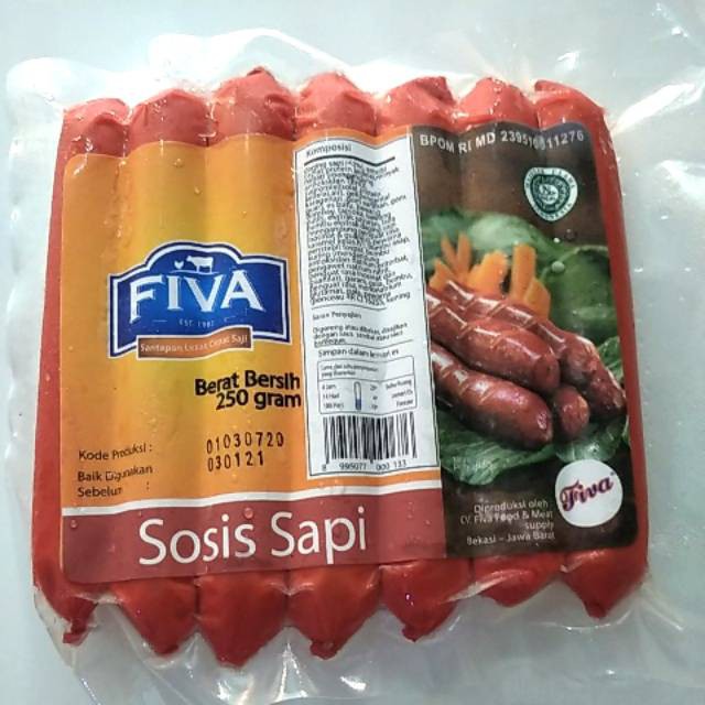 Fiva Sosis Sapi 250 Gram