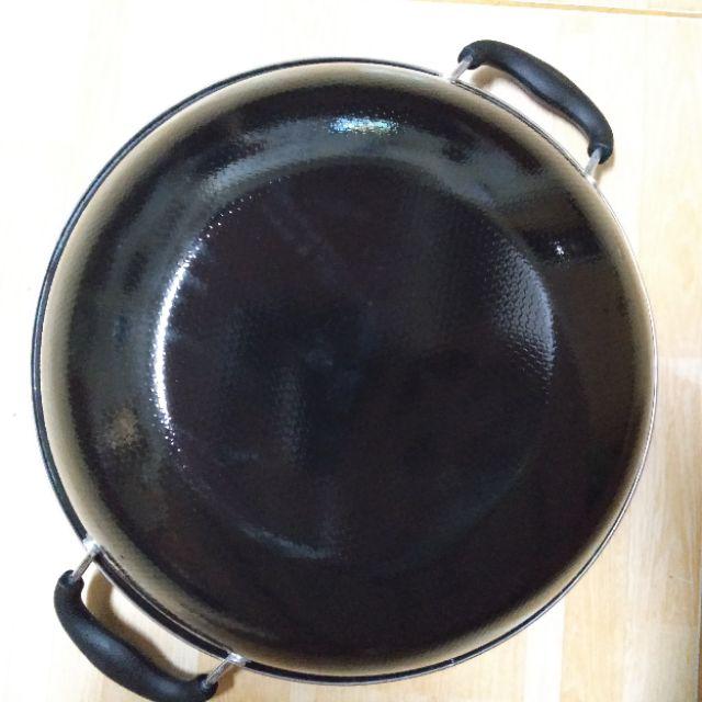 Wajan Enamel Tebal 34 Cm- Tebal Enamel Anti Gores