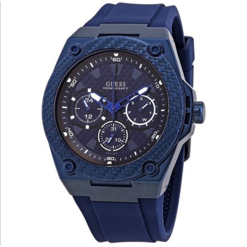 Jam Tangan Pria Guess W1049G7 Blue Original